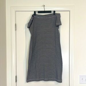 H&M Label of Graded Goods Black & White Striped Dress Size XL